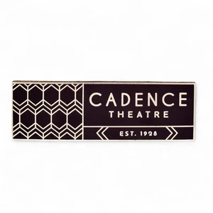 Cadence Theatre Anstecknadel Hutnadel Est. New York Art Deco Design Broadway 1928 - Bild 1 von 4