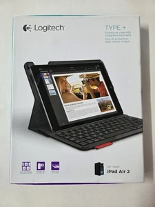 IPad Air 2 Logitech Type+ Protective Case and Integrated Keyboard Black - Bild 1 von 2