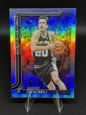 2025-26 Topps Rainbow Foilboard #262 Manu Ginobili San Antonio Spurs Legend SP - Image 1 of 2