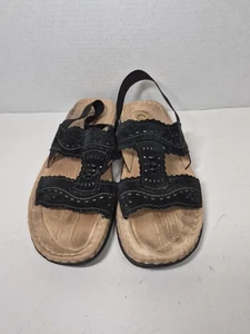 Earth Spirit Gelron schwarzes Lederobermaterial elastischer Rücken Größe 11 M101 - Bild 1 von 6