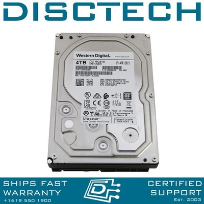 HGST/Hitachi 0B36051/HUS726T4TAL5201 4TB 3.5" 7.2K RPM Enterprise SED SAS HDD - Image 1 of 3