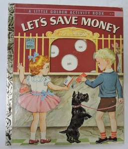 Vintage 1958 Let's save money a little golden activity book "a" 1st edition a21 - Bild 1 von 8