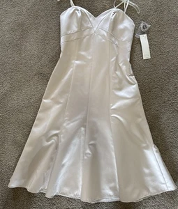 Badgley Mischka Bridesmaids Formal Midi Dress Champagne Size 8 NWT - Picture 1 of 7