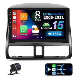 8 Core 4G+64G Android 9" Car Radio Car Stereo for Honda CRV 2002-2006 w Wireless - Picture 1 of 3