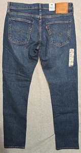 Jeans Levis 512 Premium Para Hombre Azul Flex Elástico Denim Ajustado Calce Cónico 34x36 Nuevos con Etiquetas - Imagen 1 de 8