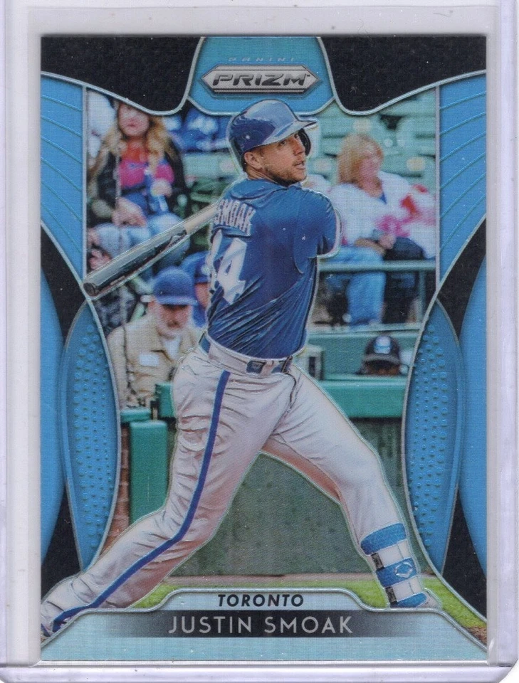 2019 Panini Prizm Carolina Blue Prizm #11 Justin Smoak Toronto Blue Jays - Image 1 of 1