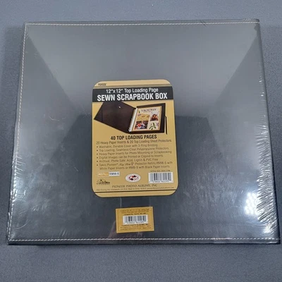 Pioneer Scrapbook Box Sewn 12"x12" Top Loading 40 Pages Photo Album NEW Sealed - Image 1 of 4
