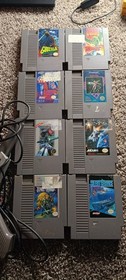 Nintendo NES Game Lot w/Godzilla, Quantum Fighter, Dragon Warrior, Gradius, Zapp