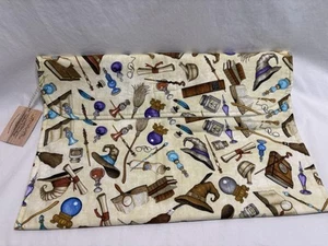 New W/ Tag GaRon Totten Bag Wizard Theme Potions Broomstick Crystal Ball Wand - Picture 1 of 10