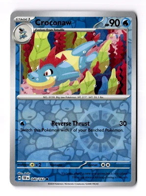 Croconaw 040/162 Sv05: Temporal Forces Reverse Holo - Image 1 of 3