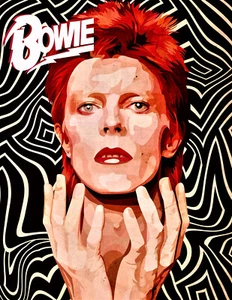 David Bowie  POSTER 12"x18" Cardstock Free shipping. - Picture 1 of 1