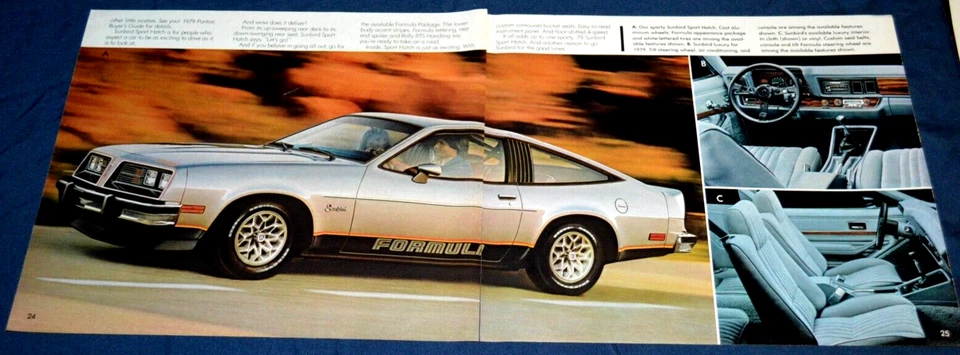 Pontiac Sunbird Formula Sport 1979 anuncio original concesionario anuncio impreso 79 Foto 1 de 1