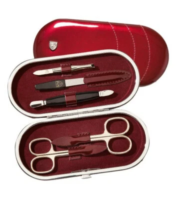 Drei Schwerter Maniküre Etui 5teilig bordeaux 5831N - Bild 1 von 3