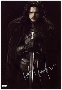 Kit Harington Signed 12x18 Photo Game of Thrones Jon Snow Autographed JSA COA - Picture 1 of 1