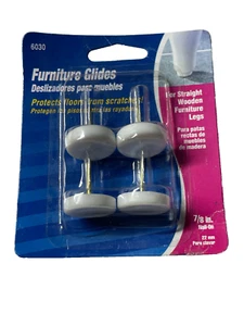 Paquete de 2 planeadores de muebles Waxman de 7/8 pulgadas cada uno de 4 piezas clavados - Imagen 1 de 2