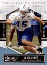 2010 Classics Timeless Tributes Platinum #111 Blair White /25