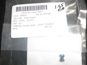 Collar de pasador de remache PN# HL70DTW5 NSN# 5320-01-568-9565 Mil-Spec - Imagen 1 de 1