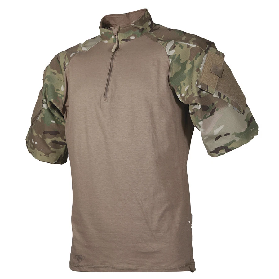Tru-Spec Multicam/Coyote 1/4 Zip short Sleeve Combat Shirt