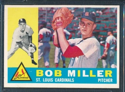 1960 Topps набор перерыв #101: BOB MILLER "St. Louis кардиналов" ~ EX-MT до NM - Изображение 1 из 2