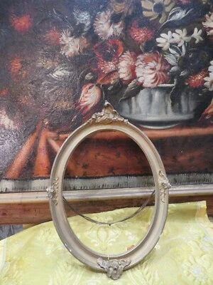 ancien cadre en bois et stuc doré pour miroir ou tableau de style LXV epok 1900 - Photo 1/4