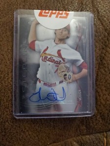  2014 BOWMAN STERLING PROSPECT  LUKE WEAVER AUTOGRAPH CARDINALS REDS