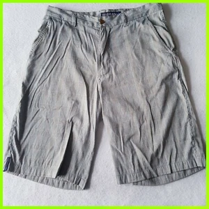 32 RUSTY Shorts Beige Bermudas Plaid Light Brown - Picture 1 of 9