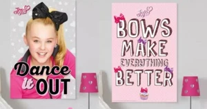 Paquete doble de póster JoJo Siwa: decoraciones de pared temáticas rosas: 91 x 61 cm - Imagen 1 de 3