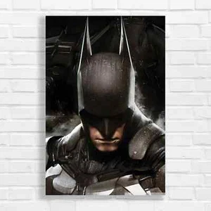 Moody Batman Superhero Canvas Print Large Picture Wall Art - Picture 1 of 12