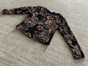 Women’s Scala Silk Sequin Top Size P/S - Picture 1 of 9