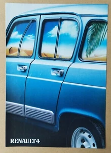 -- BROCHURE RENAULT 4 / R4 -- 1986. 4 PAGES - Picture 1 of 3