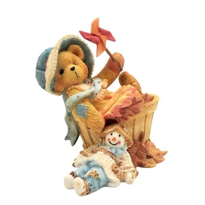 Cherished Teddies Pat Falling for You 141313 Fall Thanksgiving Autumn Leaves VTG - Picture 1 of 6