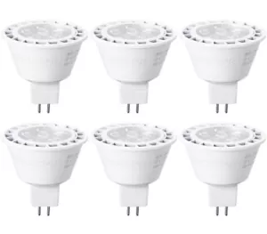 6-Pack MR16 LED 7W Light Bulb, Dimmable Spotlight Bulb GU5.3 Bi-Pin Base - Picture 1 of 4