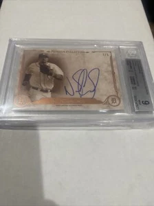 2014 Topps Museum Collection Nick Castellanos sur carte Sépia Auto 3/5 Bgs 9 9 - Photo 1/4