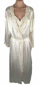 Vintage 90s Victorias Secret Y2k Peignoir Lace Teddy 2pc Bodysuit Robe Bridal ML - Picture 1 of 15