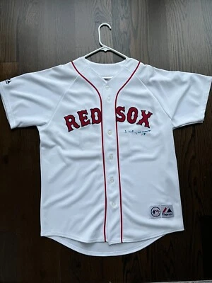 Johnny Damon Boston Red Sox Autographed MLB Jersey size L - Image 1 of 4
