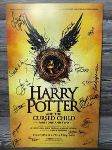 HARRY POTTER UND DAS VERFLUCHTE KIND, BESETZUNG SIGNIERT, FENSTERKARTE, LYRIKTHEATER - Bild 1 von 6
