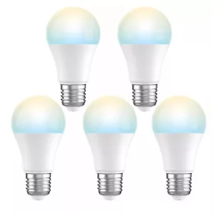 1/3/5 x Bombilla Inteligente, E27 Bombilla Inteligente Multicolor, 9W, Funciona con Amazon Alexa - Imagen 1 de 15