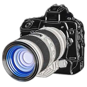 Pin de solapa esmaltado Canon EOS 1D DSLR. Regalo para el fotógrafo de películas de 35 mm - Imagen 1 de 5