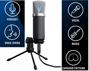 Stadium MEMUSB USB MIC Studio Microphone Podcast Youtube Skype - Picture 1 of 2