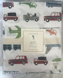 Juego de sábanas Brody Pottery Barn Kids, DOBLE, blanco múltiple nuevo con etiquetas - Imagen 1 de 2
