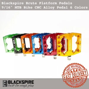 Blackspire Brute Platform Pedals 9/16" MTB Bike CNC Alloy Pedal 6 Colors - Picture 1 of 13