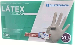 Guantes Látex Talla XL Desechables Con Polvo Protección Virus Uso Alimentario - Imagen 1 de 8