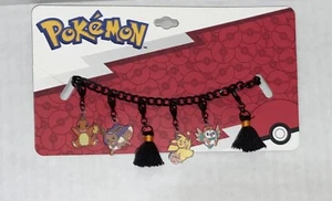 NWT Bioworld Pokémon Halloween Pikachu, Evee, Rowlett Charmander Charm Bracelet - Picture 1 of 5