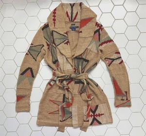 NWOT Ralph Lauren Hand Knit Southwest Aztec Sweater sz L MSRP$998 - Picture 1 of 14