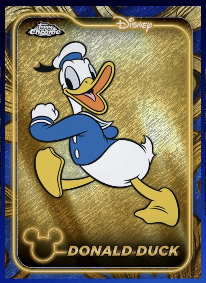 Topps Disney Collect DONALD  GILDED BLUE EPIC  GALLERY OF GOLD - Image 1 of 1