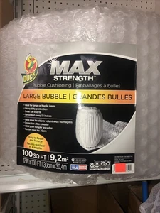 Duck Brand 12 in. x 100 ft. Clear Large Bubble Wrap Max Strength - Picture 1 of 2