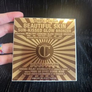 Charlotte Tilbury Sun-Kissed Glow Bronzer TAN (MED DEEP BRONZE) FULL SZ SEAL $58 - Picture 1 of 7