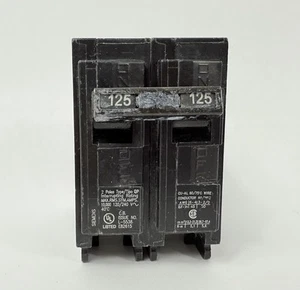 Siemens Q2125 Type QP, 125A, 120/240V, 2-Pole Circuit Breaker Good - Picture 1 of 10