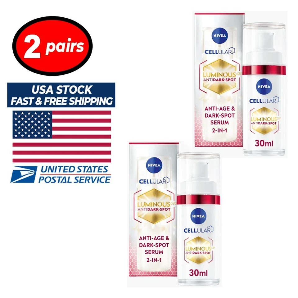 NIVEA Luminous 630 Suero Anti Manchas Oscuras - Tratamiento Antienvejecimiento 30ML-X2 PARES Foto 1 de 1