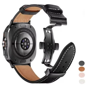 Correa de cuero para Samsung Galaxy Watch 8 clásico 40/44/46 mm/ultra 47 mm 2025 - Imagen 1 de 38